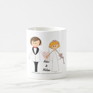 Personalised Bride & Groom Mug
