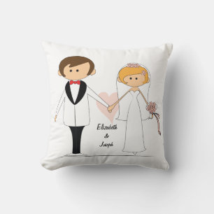 Personalised Bride & Groom Pillow