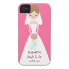 Personalised Bride iPhone 4 Case-Mate Barely There