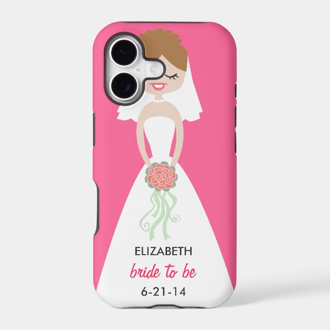 Personalised Bride iPhone 5 Case-Mate Barely There (Back)