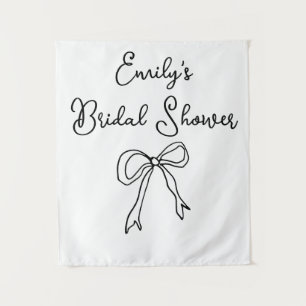 Personalised Bride Name Bridal Shower Photo Booth Tapestry