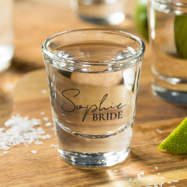 Personalised Bride Shot Glass (Creator Uploaded)