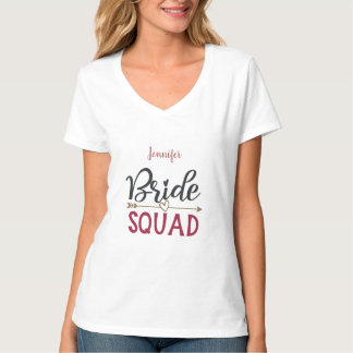 Personalised Bride Squad T-Shirt
