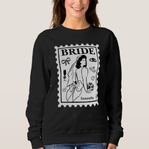 Personalised Bride stamp Sweatshirt