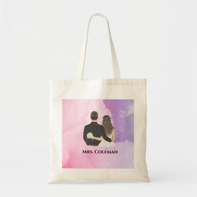 Personalised Bride Tote Bag (Front)