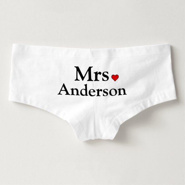 Personalised Bride Underwear (Back)