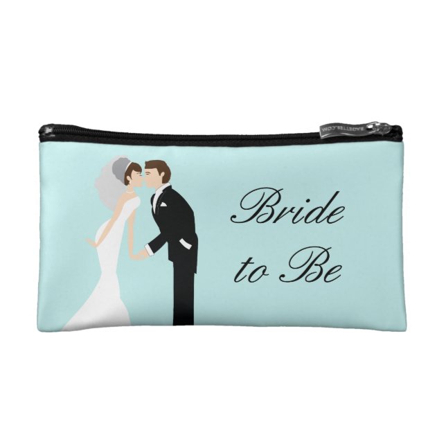 Personalised Bride Wedding Cosmetic Bag (Front)