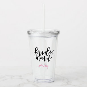Personalised Bridesmaid Acrylic Tumbler