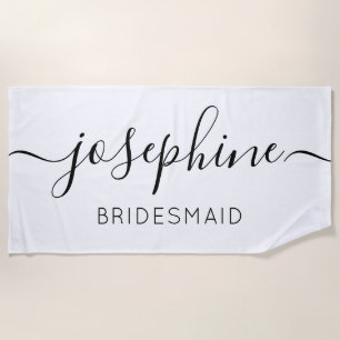 Personalised Bridesmaid  Bridesmaid Proposal gift Beach Towel