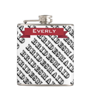 Personalised Bridesmaid Flask