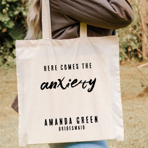 Personalised Bridesmaid Funny Bachelorette Party Tote Bag