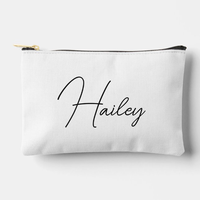 Personalised bridesmaid gift bag,Custom burlap gif Accessory Pouch (Front)