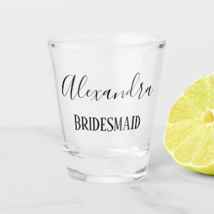Personalised Bridesmaid Keepsake Shot Glass