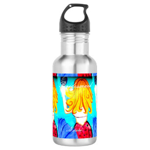 Personalised bridesmaid mermaid 532 ml water bottle