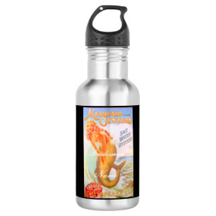 personalised bridesmaid oyster mermaid 532 ml water bottle