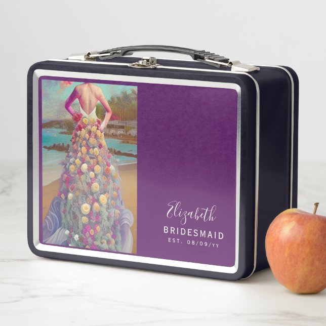 Personalised Bridesmaid Proposal Box Beach (In Situ)