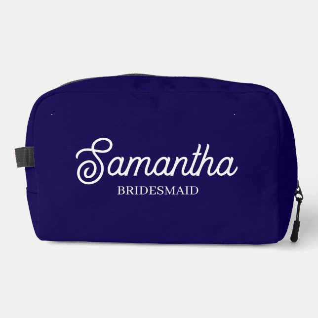 Personalised Bridesmaid Proposal Gift Bachelorette Dopp Kit (Front)