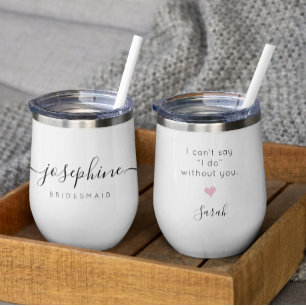 Personalised Bridesmaid Proposal Name Wedding