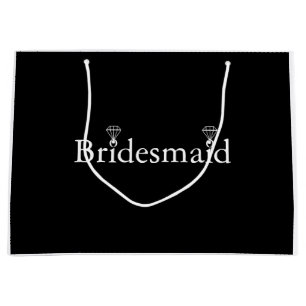 Personalised Bridesmaid Ring Large Gift Bag