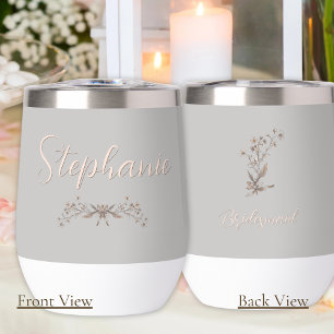 Personalised Bridesmaid Rustic Elegant Wildflowers