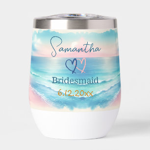 Personalised Bridesmaid to be Coastal Wedding