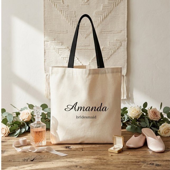 Personalised Bridesmaid Tote Bag Gift (Creator Uploaded)