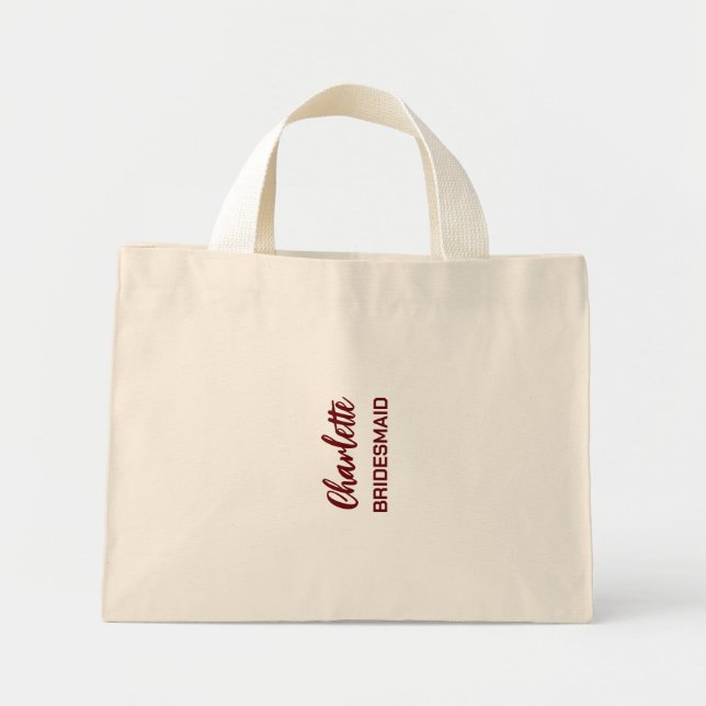 Personalised Bridesmaid Tote Bags (Front)