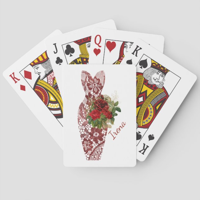 Personalised Bridesmaid's Gifts Playing Cards (Back)