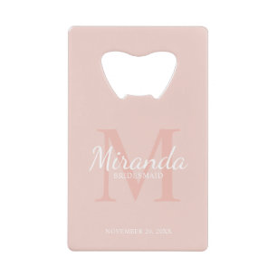 Personalised Bridesmaid's Monogram and Name