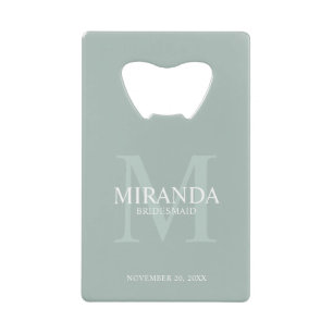 Personalised Bridesmaid's Monogram and Name