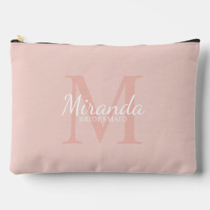 Personalised Bridesmaid's Monogram and Name Accessory Pouch