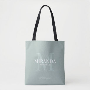 Personalised Bridesmaid's Monogram and Name Tote Bag