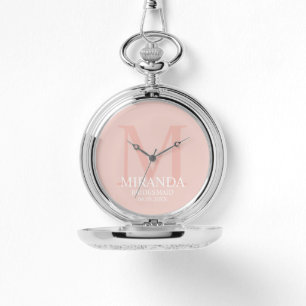 Personalised Bridesmaid's Monogram and Name Watch