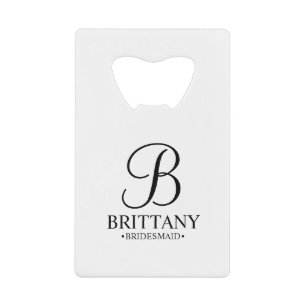 Personalised Bridesmaid's Name and Monogram