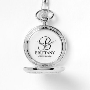 Personalised Bridesmaid's Name and Monogram Watch