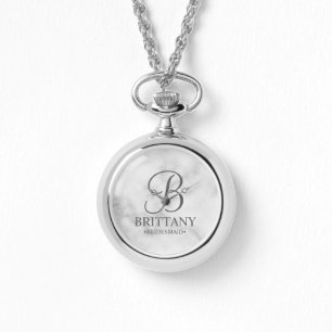 Personalised Bridesmaid's Name and Monogram Watch
