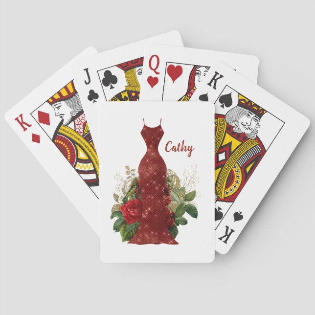 Personalised Bridesmaids Playing Cards (Back)