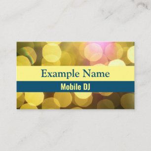 Personalised "Bright Lights" (American) Business Card