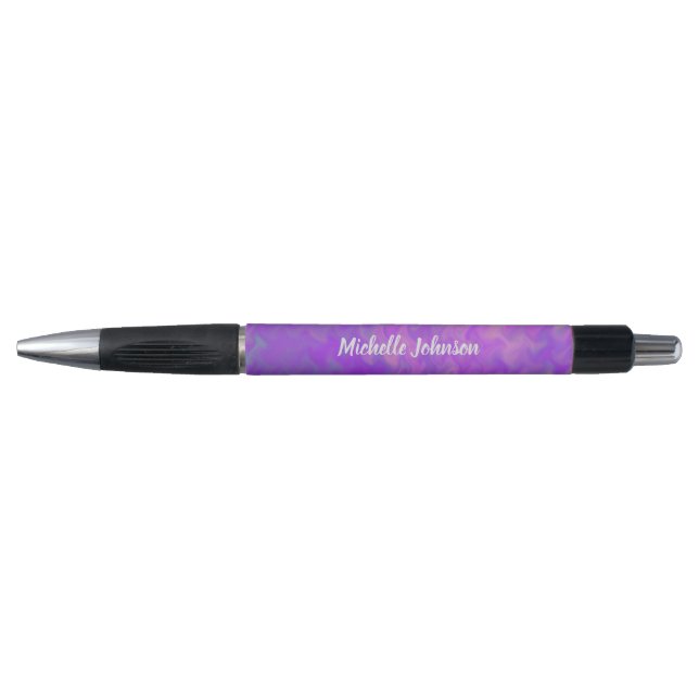 Personalised Brilliant Violet Marbled Art (Front)