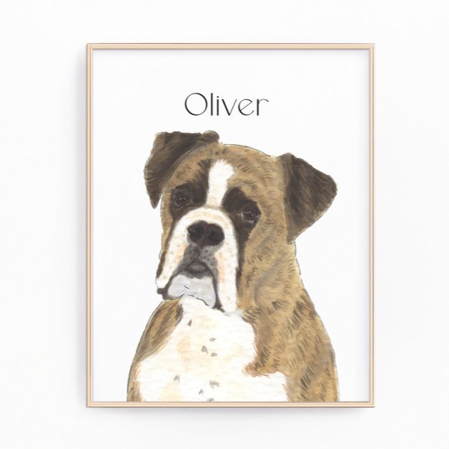 Personalised Brindle Boxer Dog  Photo Print (Creator Uploaded)