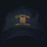 Personalised British Captain Nautical UK Flag Embroidered Hat<br><div class="desc">A Classic crossed anchors nautical style with Union Jack flag you can personalise with year and name, a custom embroidered cap for a captain of special occasions. Use the "Ask this Designer" link to contact us with your special design requests or for some assistance with any of your customisation needs....</div>