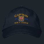 Personalised British Captain Nautical UK Flag Embroidered Hat<br><div class="desc">A Classic crossed anchors nautical style with Union Jack flag you can personalise with year and name, a custom embroidered cap for a captain of special occasions. Use the "Ask this Designer" link to contact us with your special design requests or for some assistance with any of your customisation needs....</div>