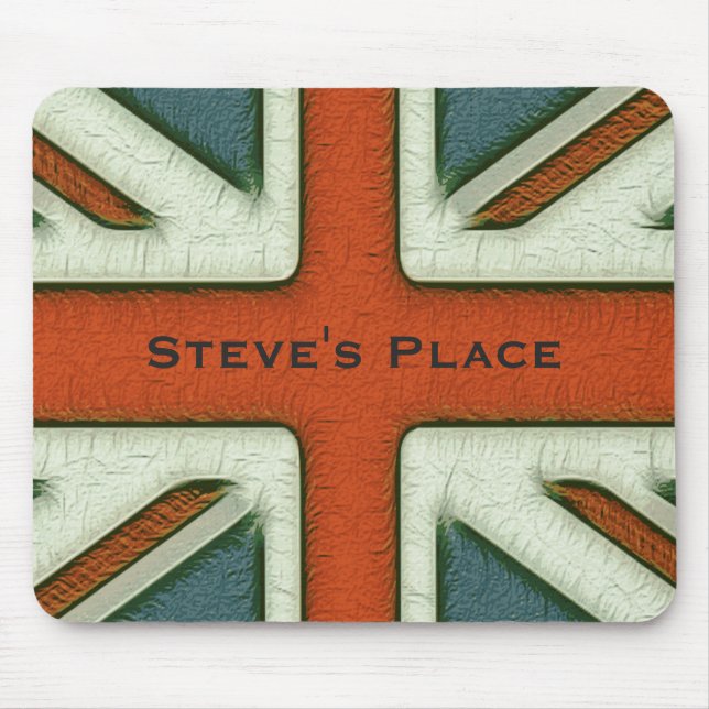 Personalised British Flag Mouse Pad (Front)