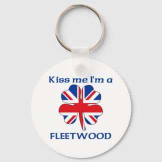 Personalised British Kiss Me I'm Fleetwood Key Ring
