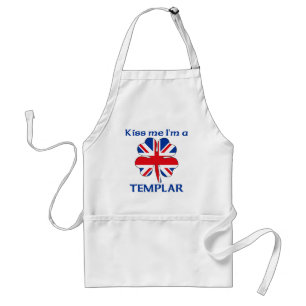 Personalised British Kiss Me I'm Templar Standard Apron