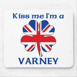 Personalised British Kiss Me I'm Varney Mouse Pad