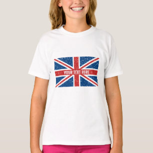 Personalised British Union Jack flag T-Shirt