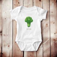Personalised Broccoli Name Cute Baby Outfit