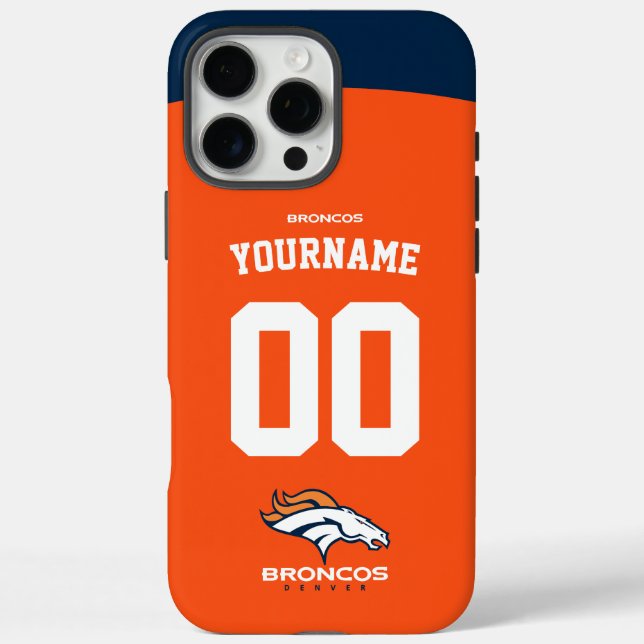Personalised Broncos Jersey American Football Case-Mate iPhone Case (Back)