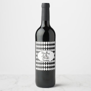 Personalised Brother of the Bride Wine Label